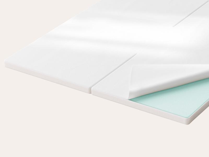 Kølende Split Topmadras 210x210 cm - Komfort til din seng