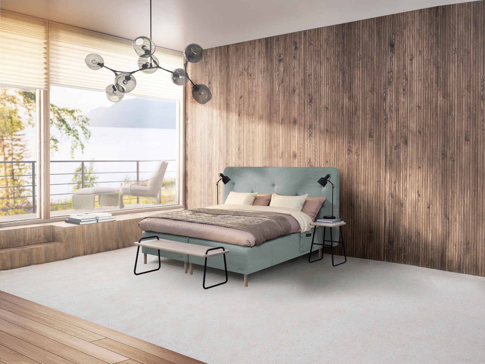 Jensen  Supreme Boxmadras 180x210   Inkl  Topmadras   Ben
