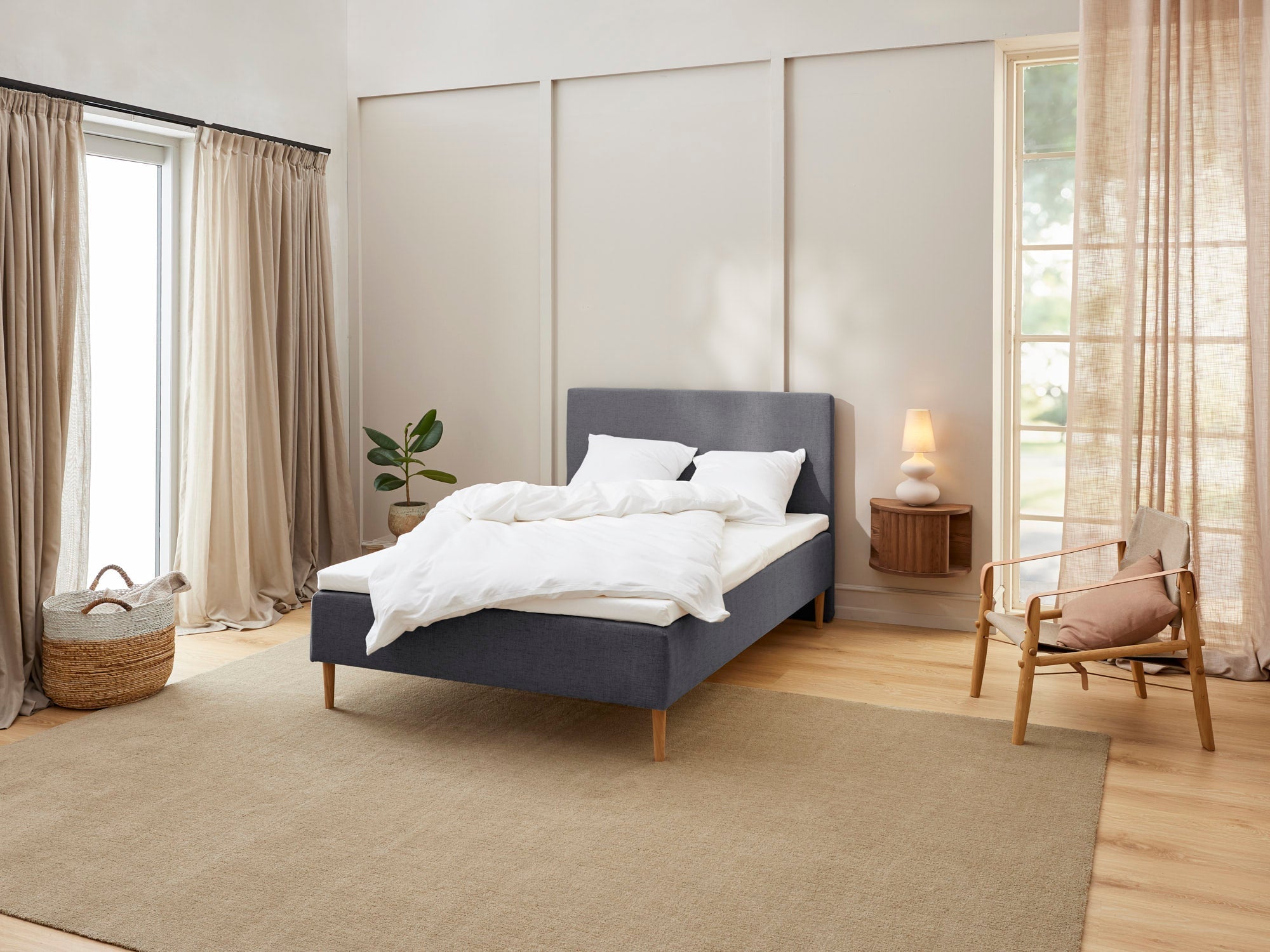 Fagmandens Komfort   Boxmadras  Antracit  105x210