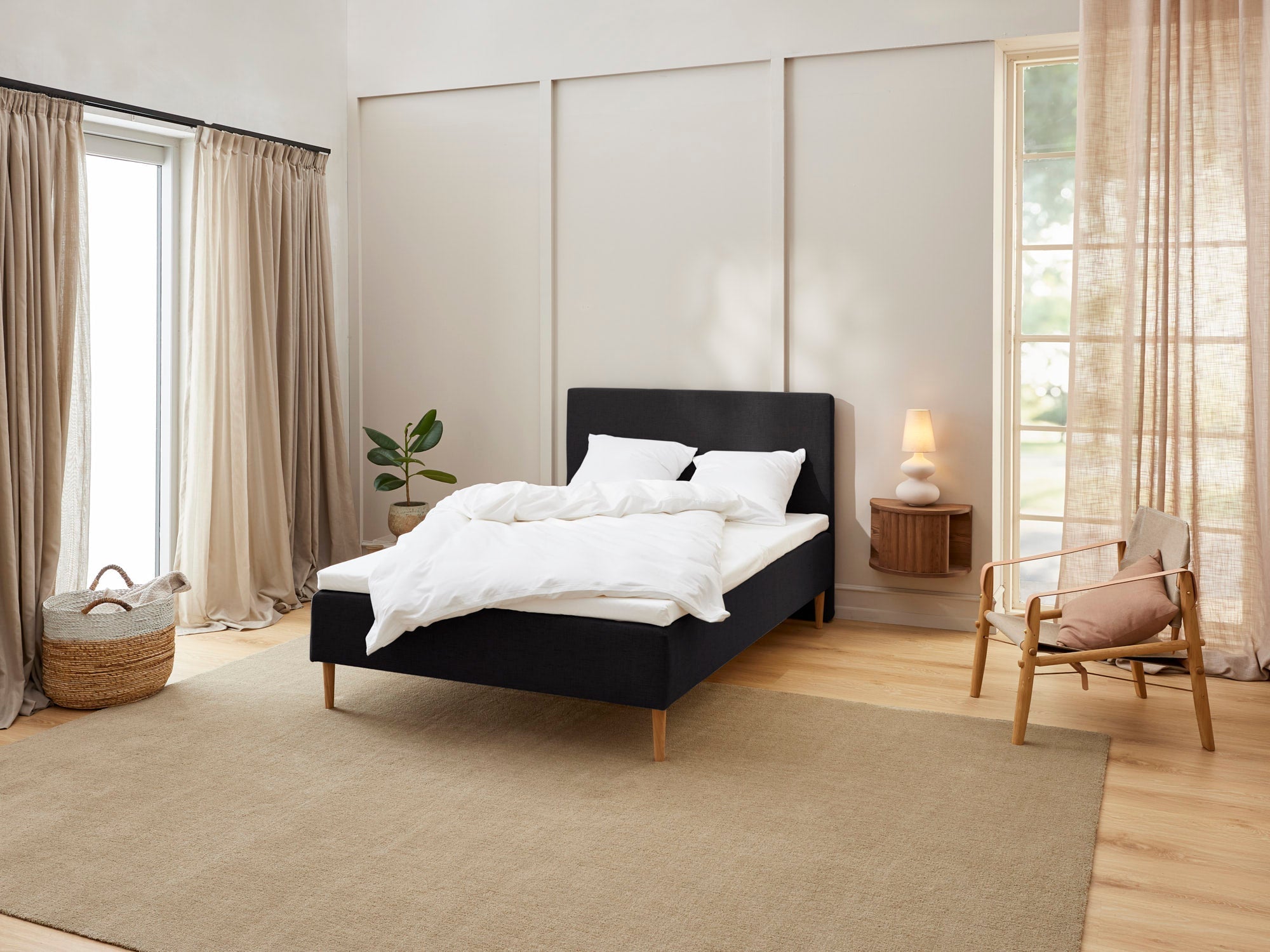 Fagmandens Komfort   Boxmadras  Sort  105x210