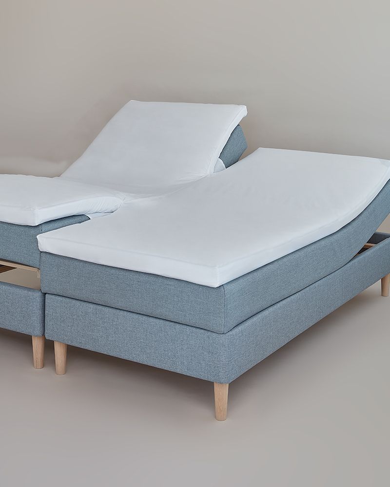 Cph-living Cphliving Split  -kuvertlagen Passer Til Topmadras Har Split   Begge Ender Elevationslagen-hvid 01-11  -160x210